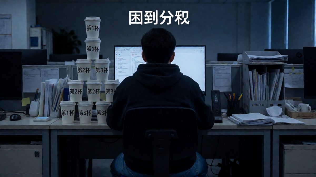 咖啡续命，困到分裂