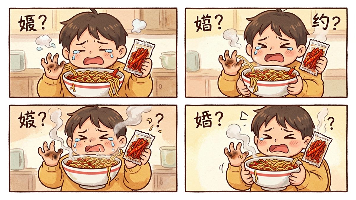 烫烫烫烫烫——面也坨了！