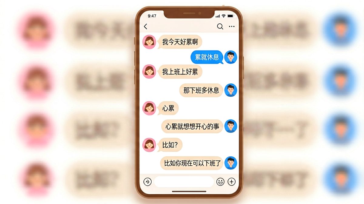 心累的尽头是下班——男生精准避开所有雷区