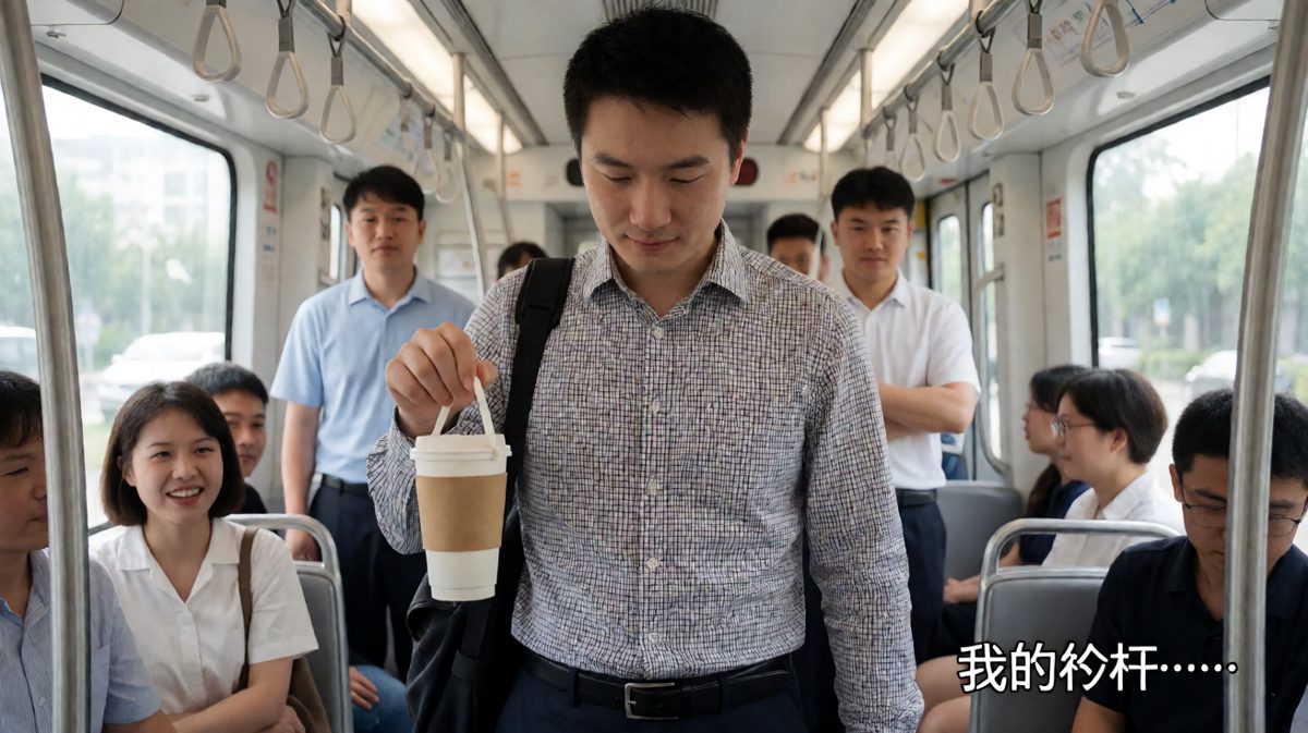 豆浆飞溅，衬衫遭殃，心也碎了。