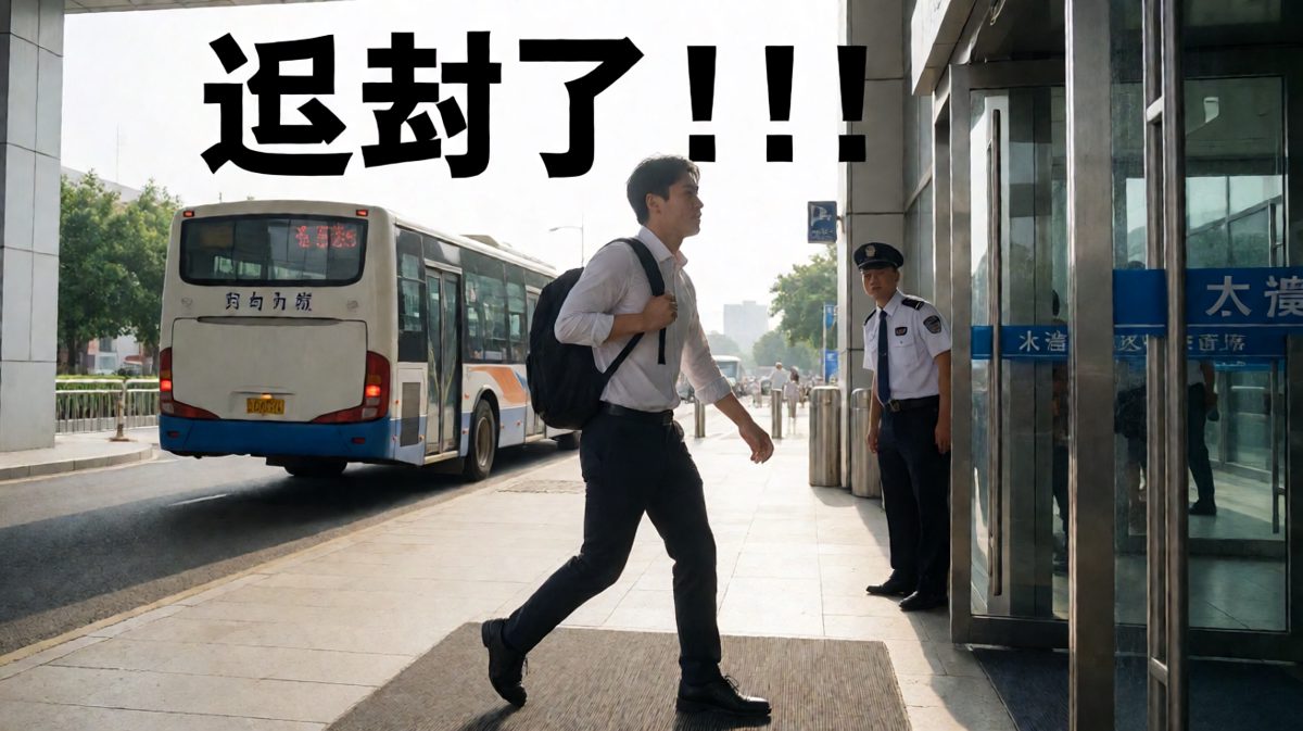 历经千辛万苦，最终还是没能逃过迟到的命运。