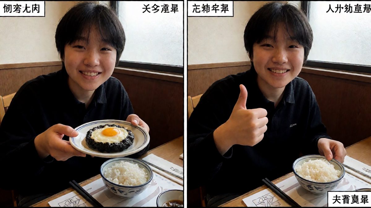 强装镇定，端盘上桌