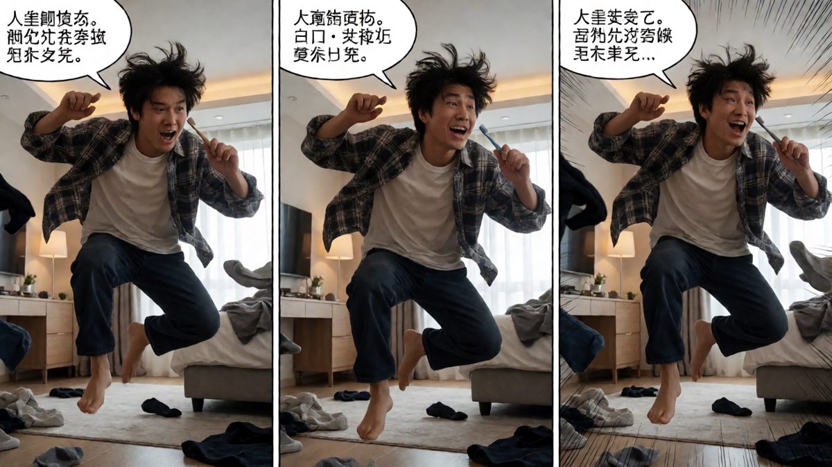 以光速洗漱换装，不能迟到！！