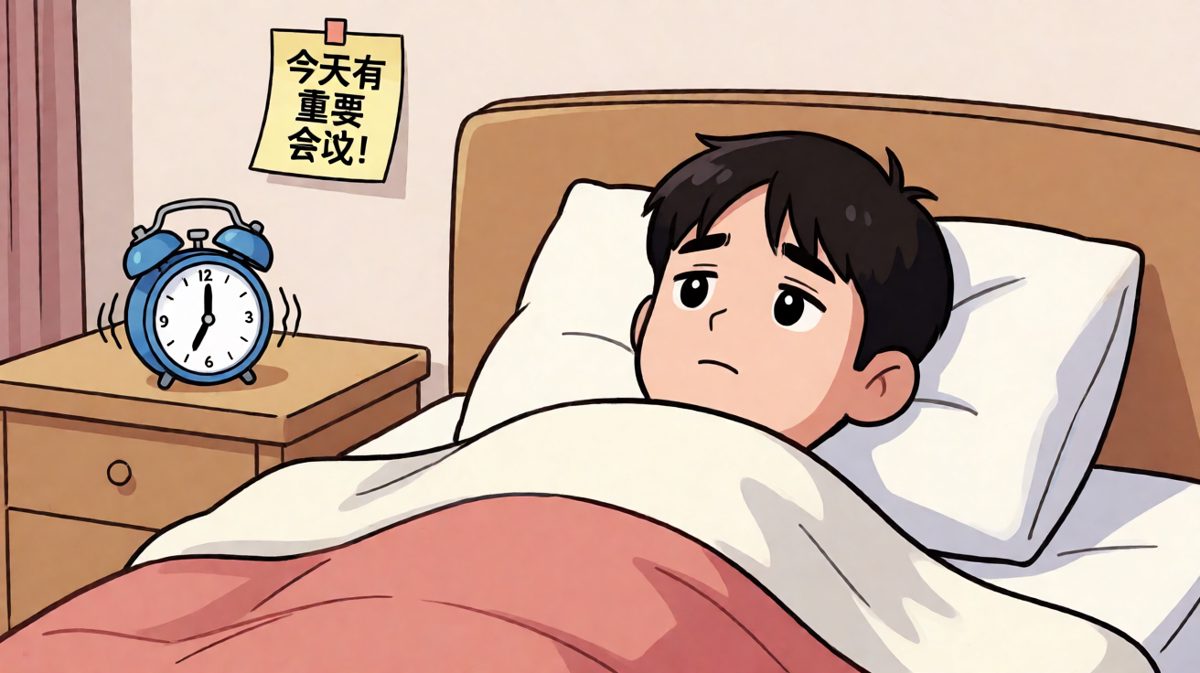 闹钟响起，但被子封印了主角。