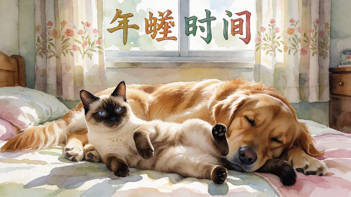 跨物种的友谊：你睡你的，我睡我的，互不干扰