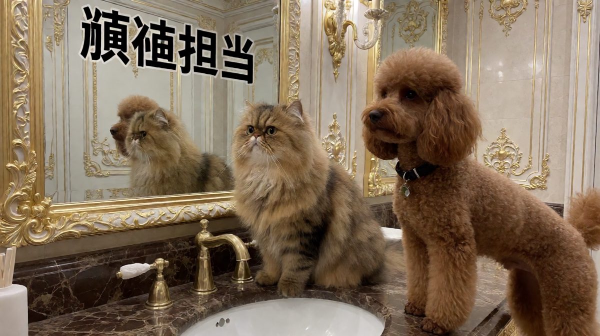 猫咪狗狗的 vanity time：今天本喵/汪也是完美的
