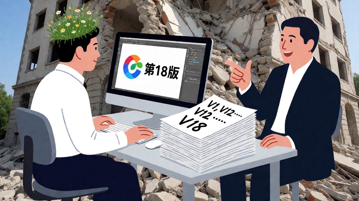 甲方：感觉不对，再改改。设计师：我已经改到没有感觉了