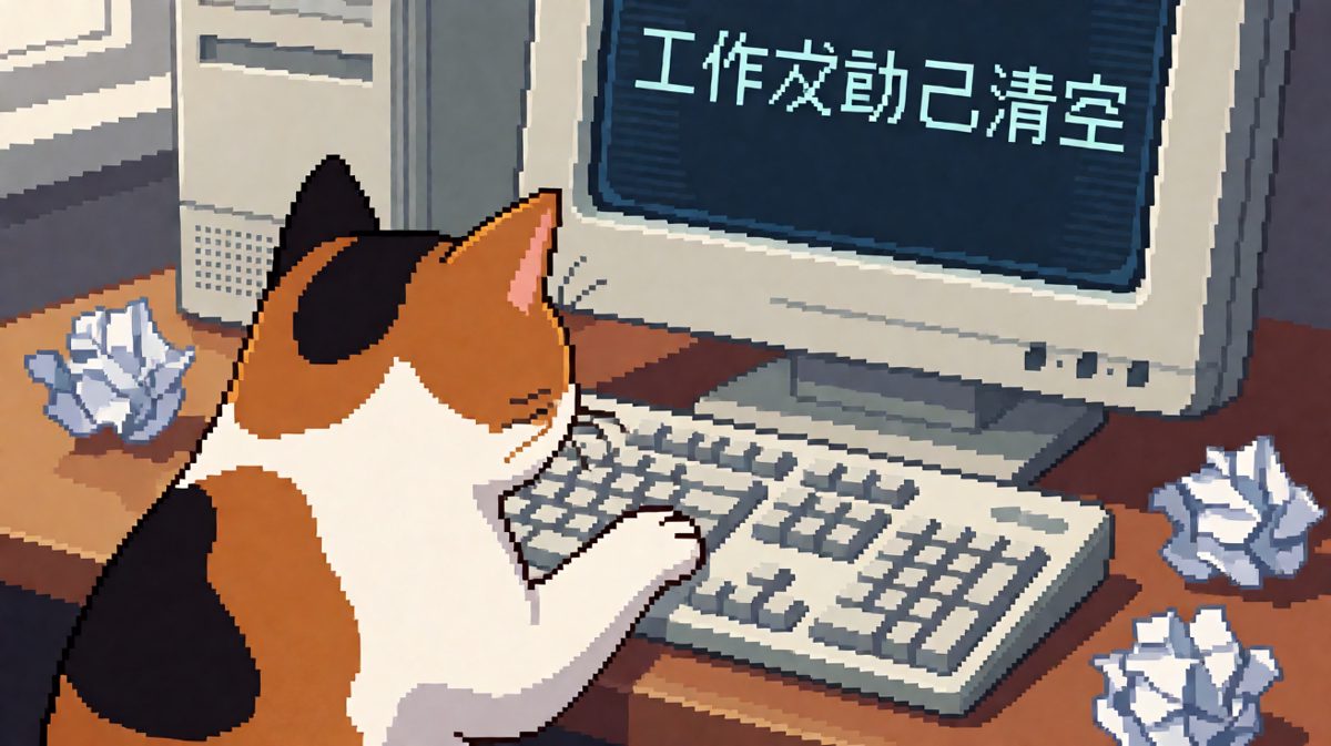 猫猫：你的文件重要还是我重要？选错了就删光