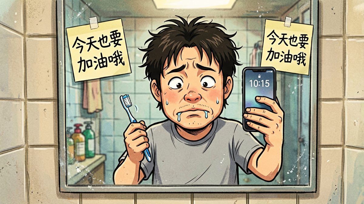 醒来一看，已经迟到一个半小时