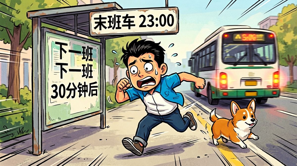 一路狂奔还是错过公交