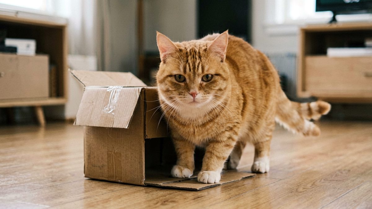 猫咪：只要我够努力，纸箱就能装下我