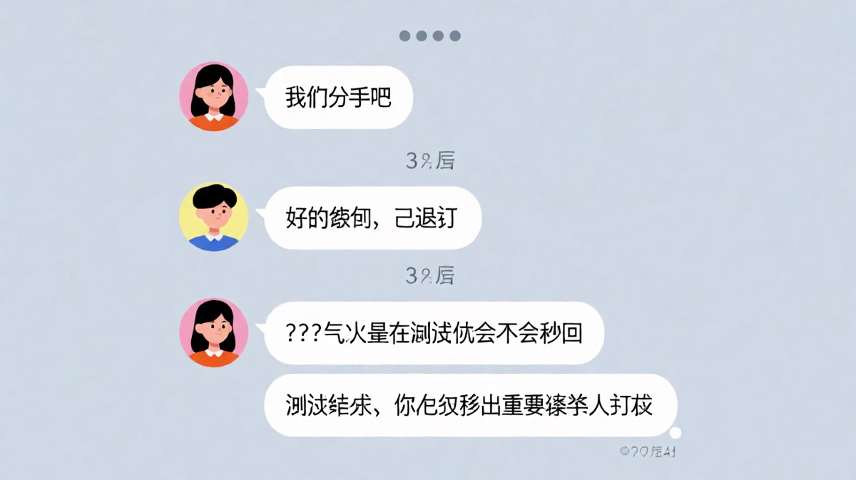 一句分手测试，换来被移出好友列表的下场