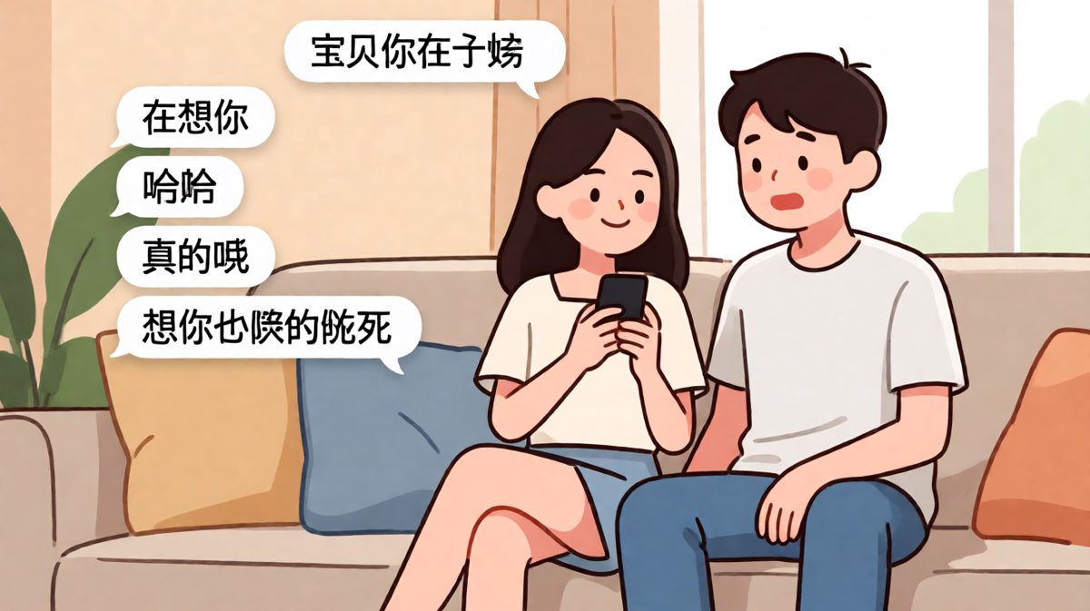 男生秒回'在想你'以为浪漫，结果女生下一句直接'想你什么时候死'，表情错愕瞬间反转
