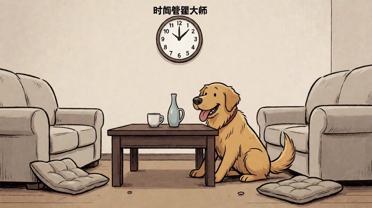 追尾巴三小时，收获脑震荡一个。