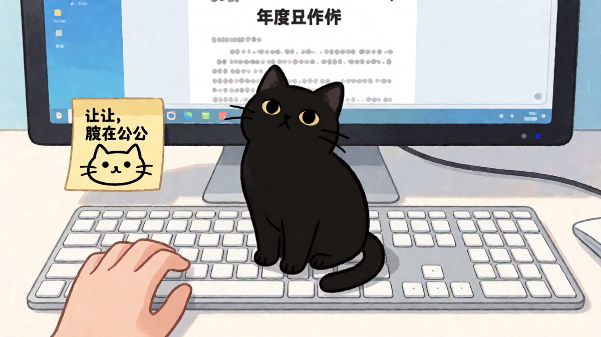 你写的报告，猫看了都得说一声敷衍。