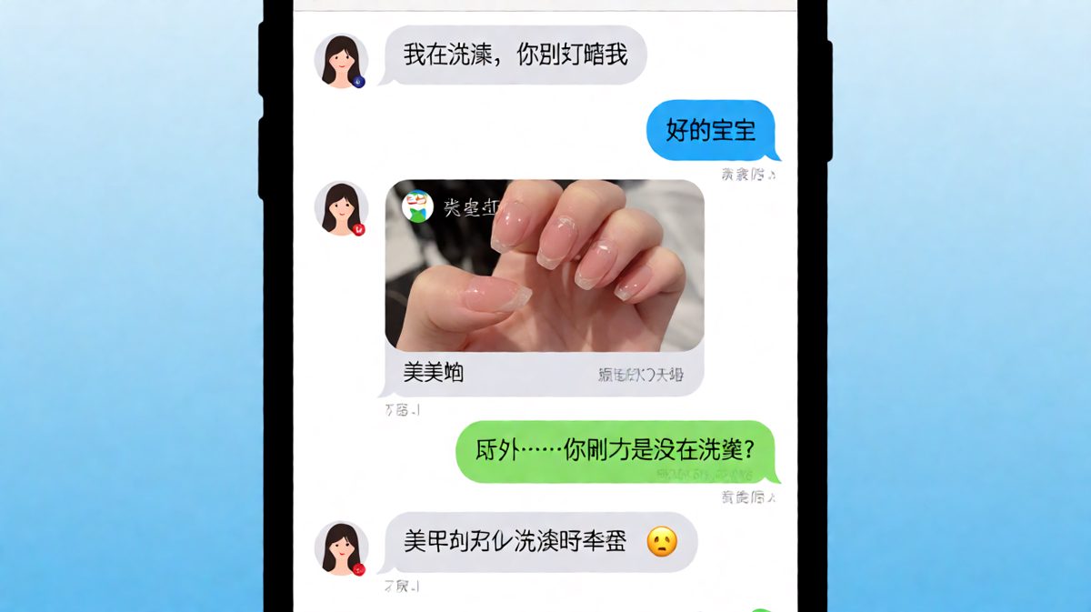 '洗澡'原来是去做美甲了？这锅甩得我猝不及防