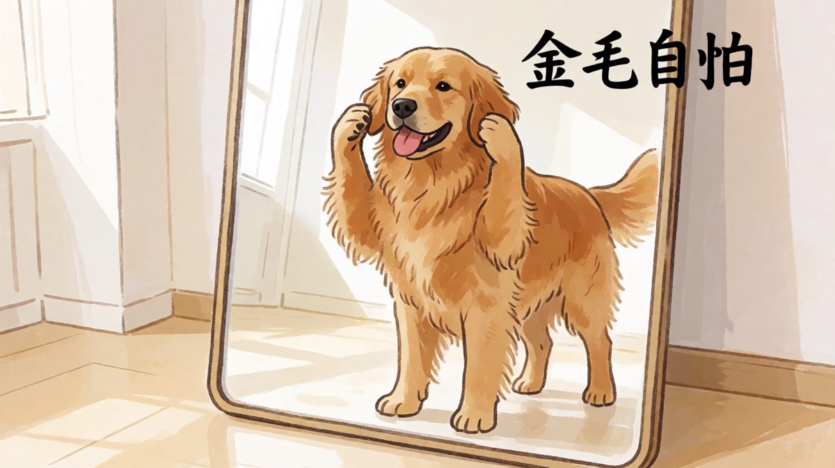 镜子里的狗子：啧，又是被自己帅醒的一天