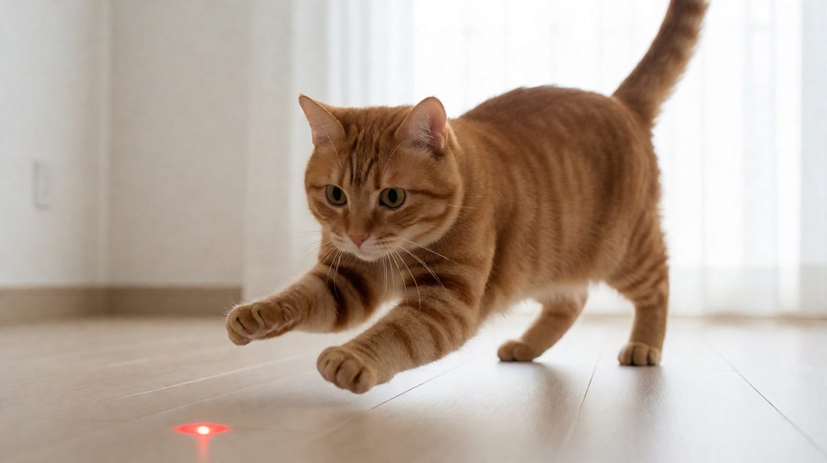 猫：这次绝对抓到你，小红点！！！