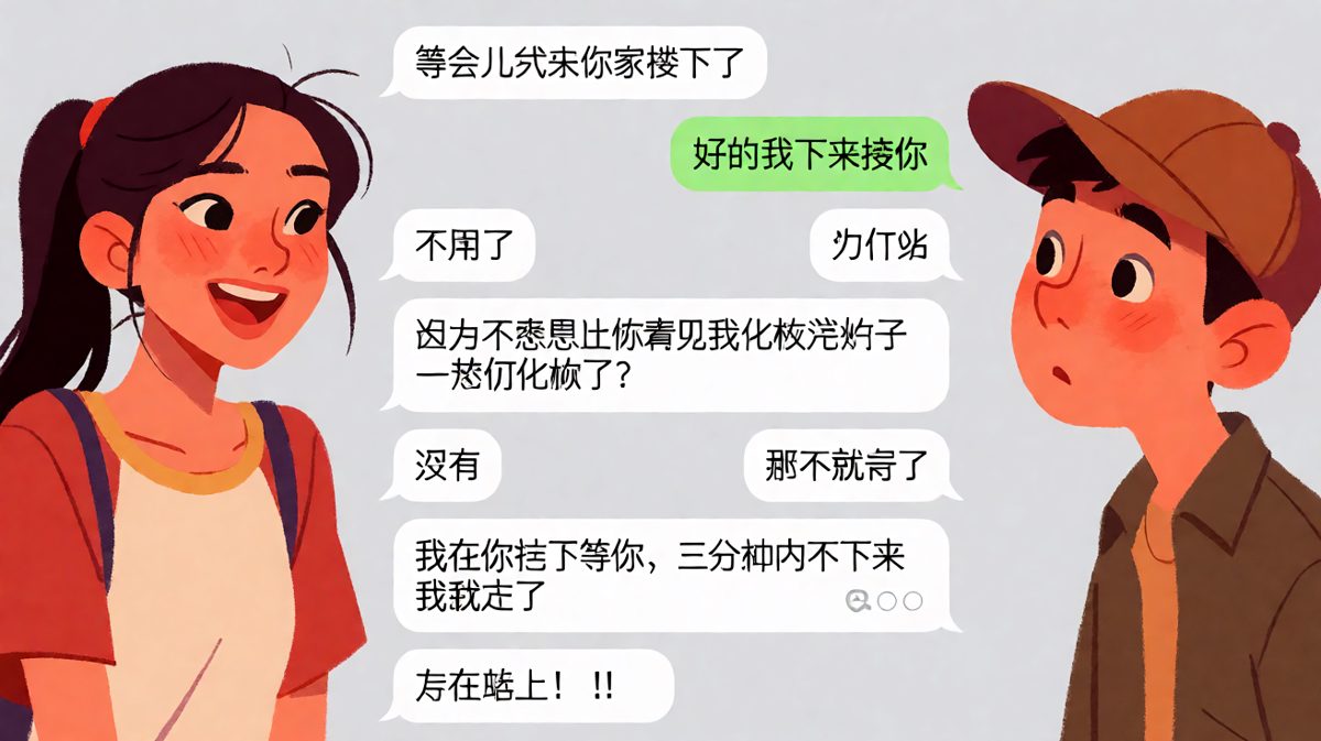 女生的薛定谔式见面，三分钟内不出现就消失