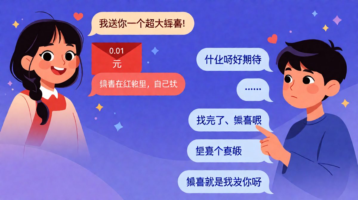 折腾半天就为了藏一个爱字，这波不亏