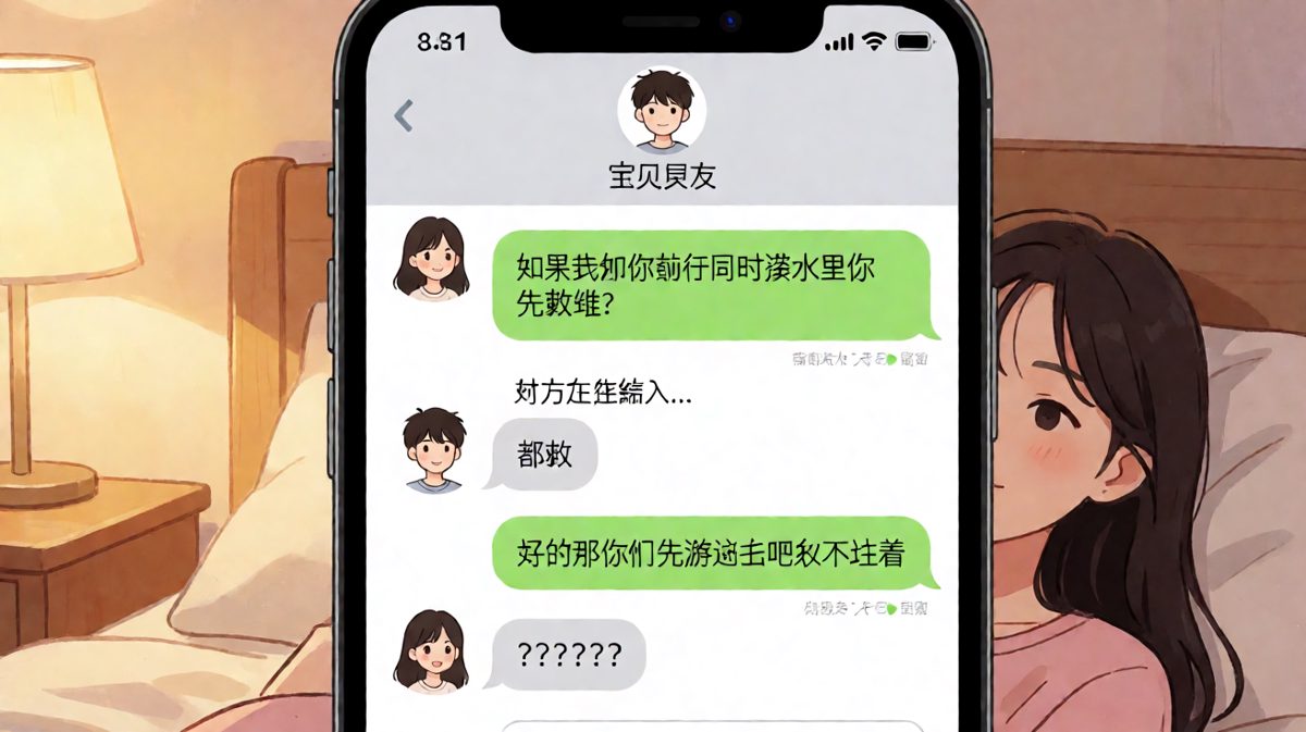 女生灵魂拷问掉水里救谁，反手一个'你俩先过去'直接封神