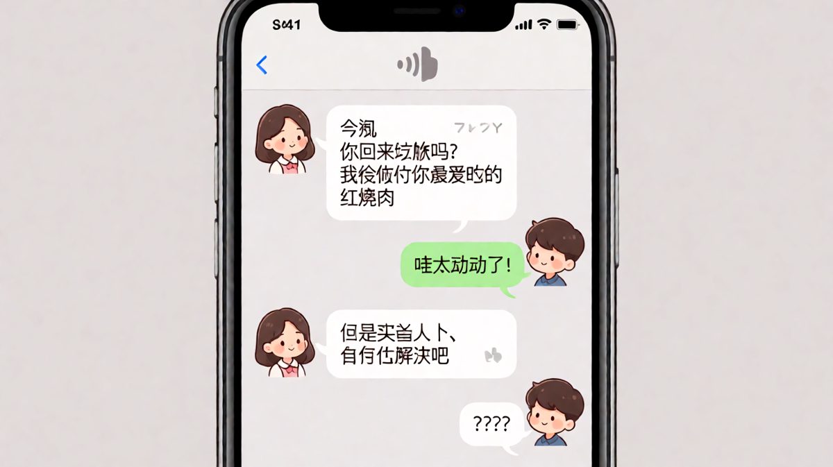 红烧肉陷阱：女生嘴上说做红烧肉等男生回家，结果只买了一人份自己吃完。