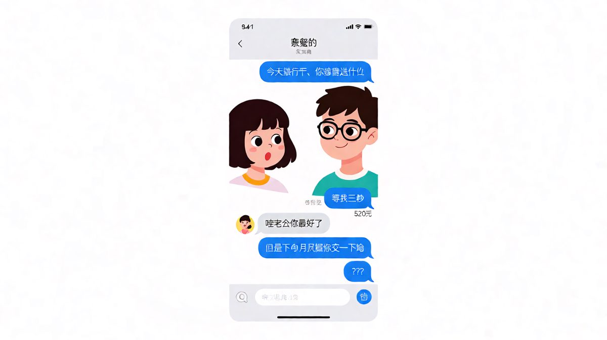 浪漫转账之后，反手就是一个房租提醒。