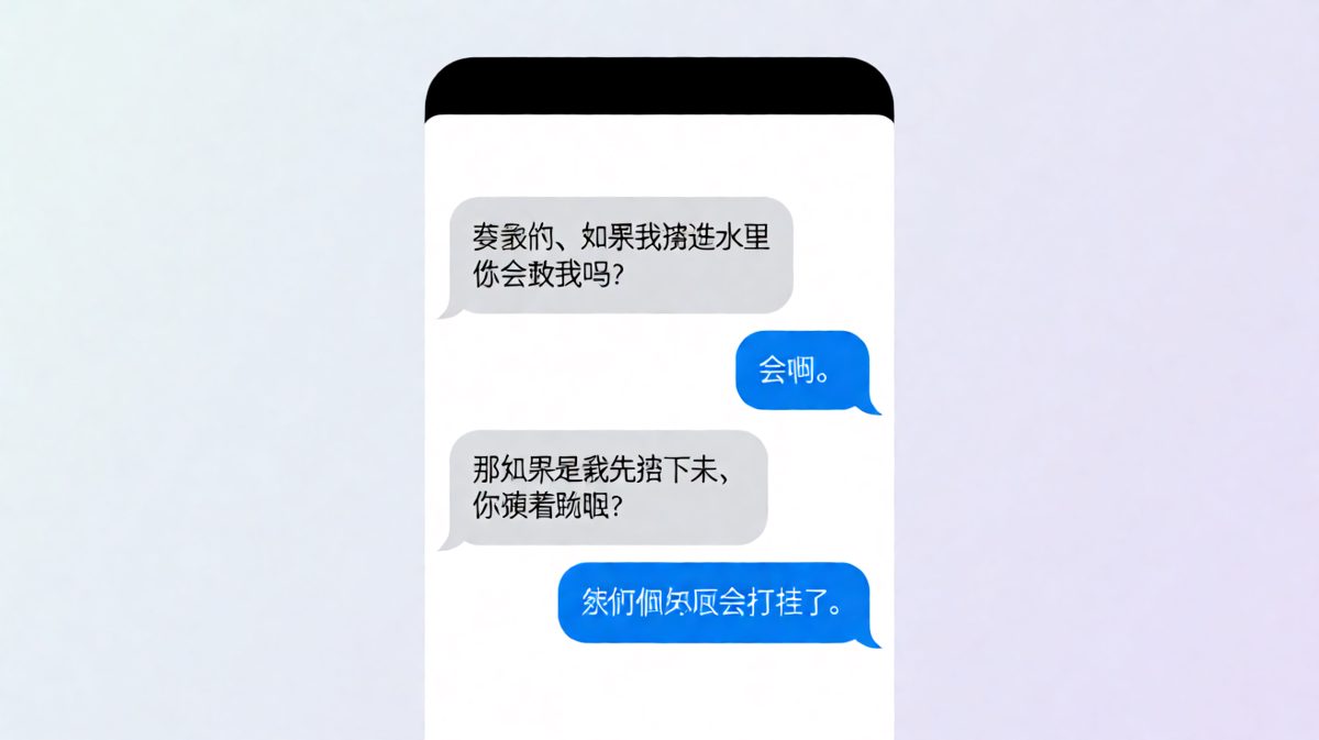 女生试探求生欲，男生用行动证明他只想安静。