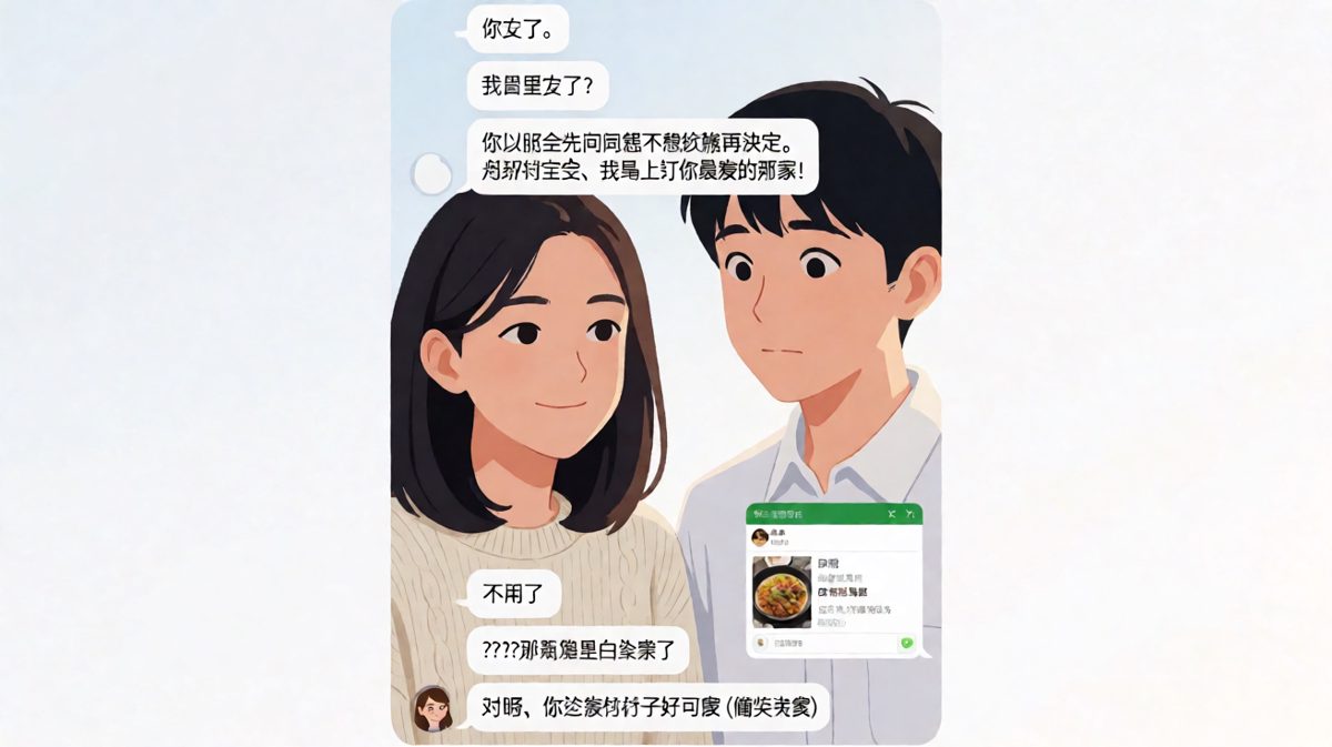 男生脑补了一万字的认错小作文，女生其实只是想让他紧张一下