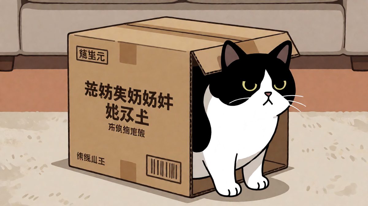 猫：只要我够努力，这箱子就能装下我