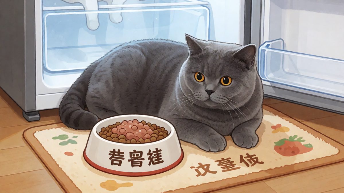 猫：你的猫粮我不配，我要的是冰箱VIP待遇