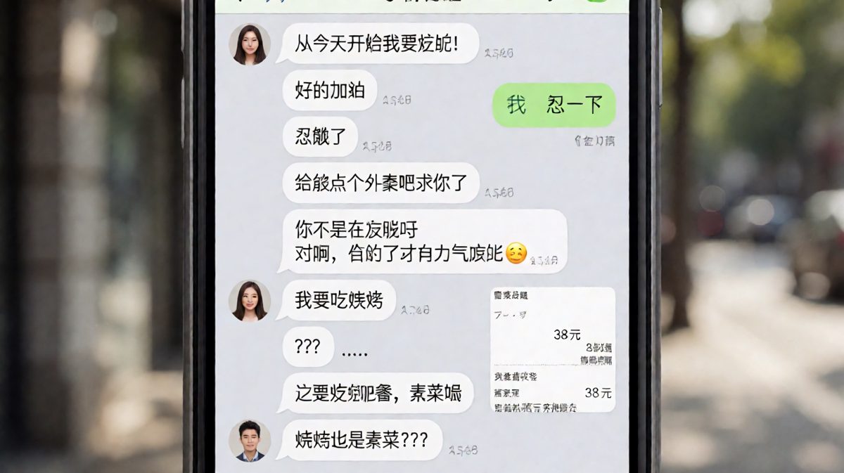 吃饱了才有力气减肥，逻辑鬼才