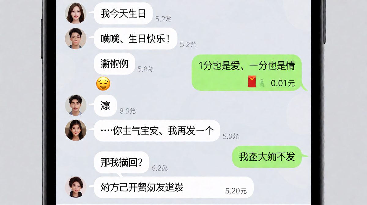 一分也是爱，然后就被拉黑了
