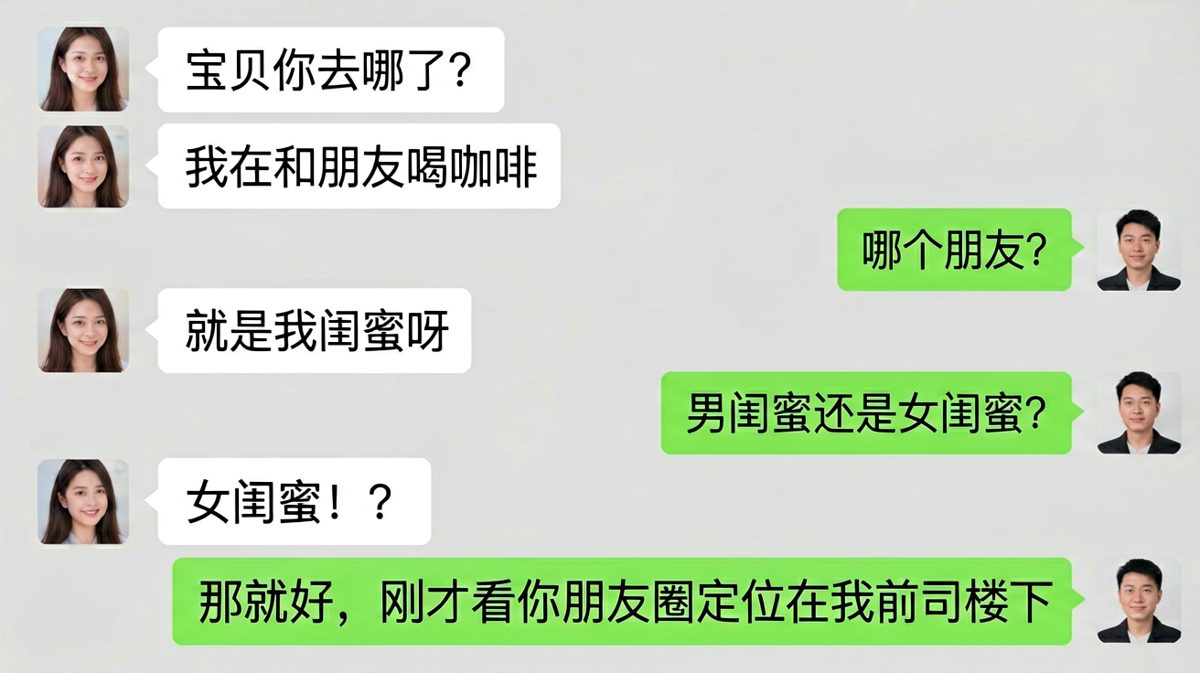 「定位在我前司楼下」——直男的侦探雷达突然觉醒