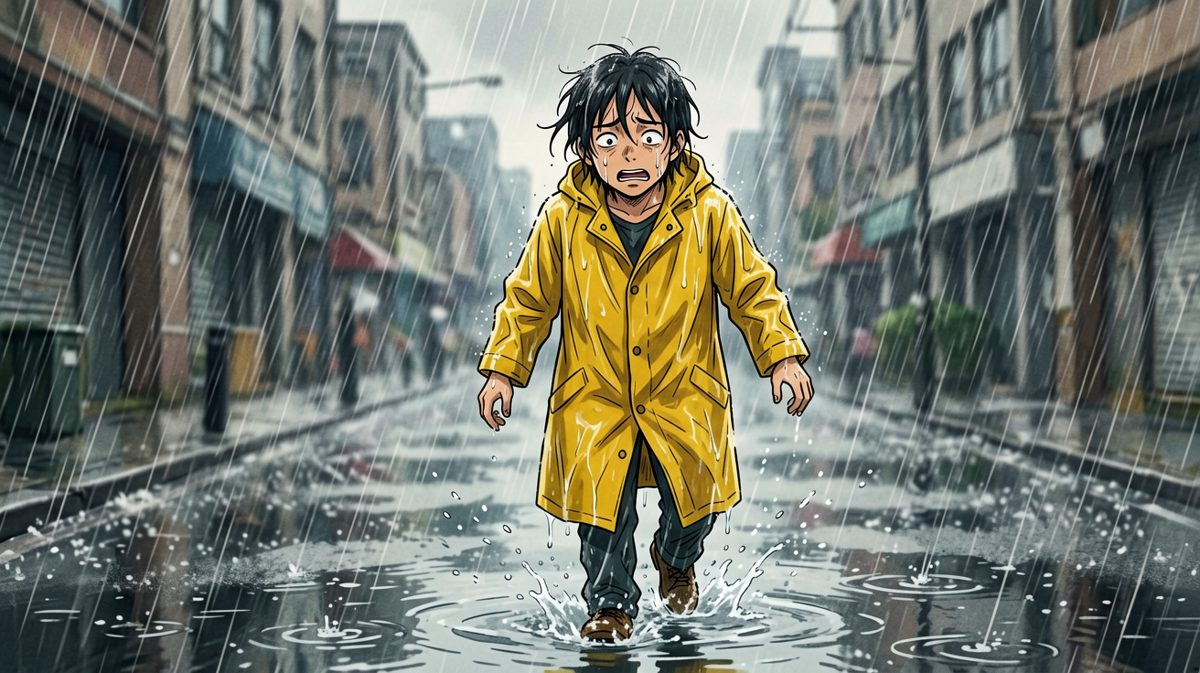 就算暴雨也挡不住我全勤的心！