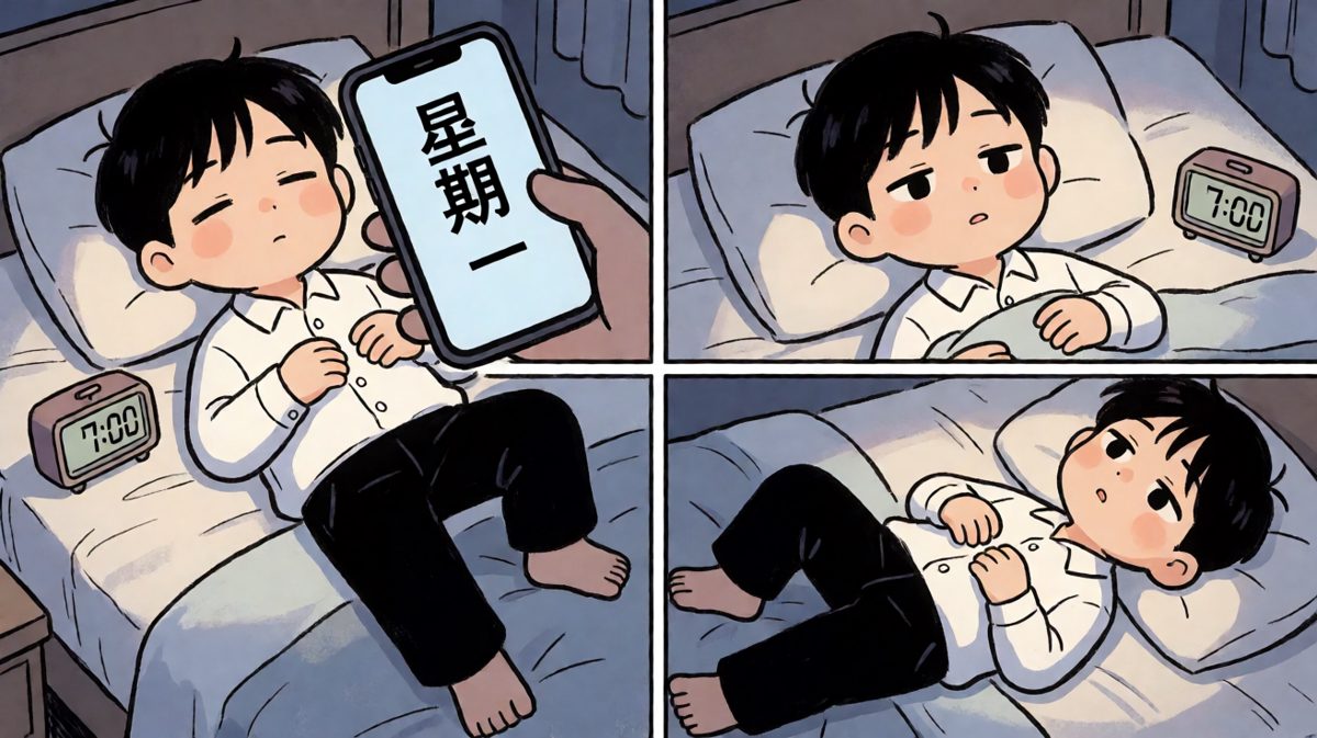 周一闹钟响起，灵魂尚未上线但现实已至。