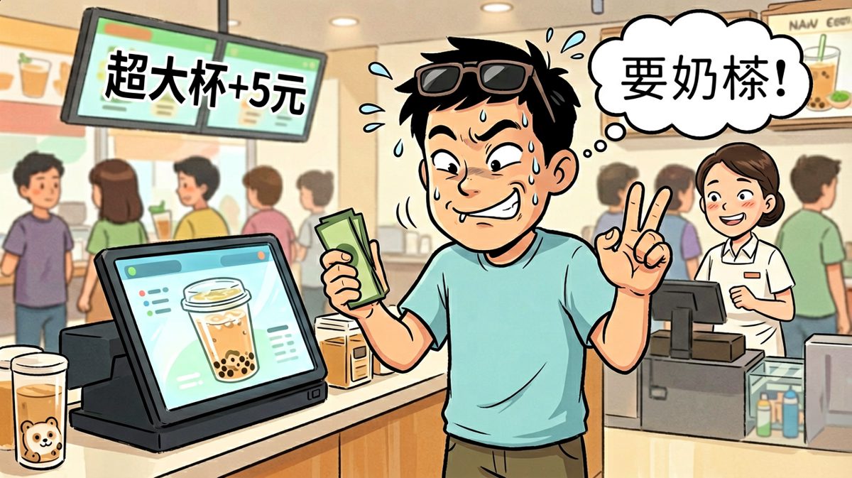 纠结半天，还是选择了加钱上超大杯