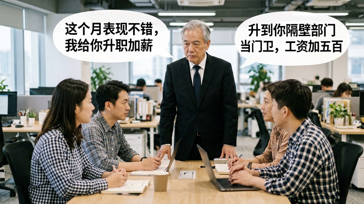 老板说升职加薪，结果是门卫岗