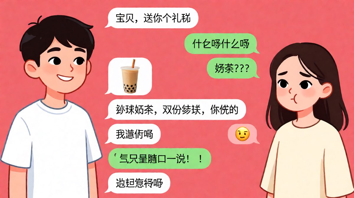 他记得她的每句话，但理解方式清奇