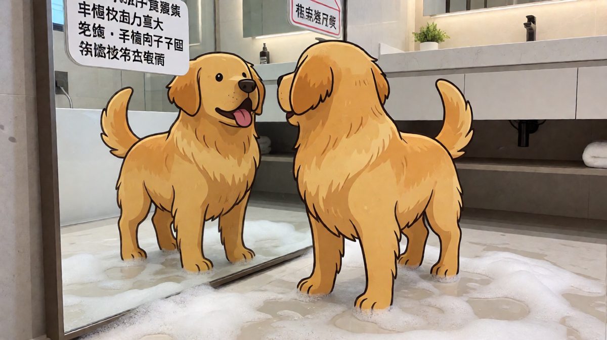 汪！你谁啊！……咦好像是我？