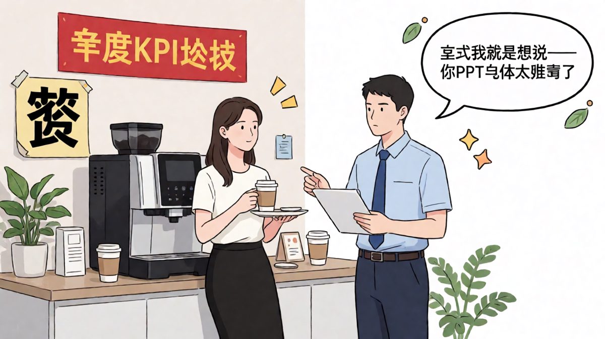 满怀期待做汇报，老板只关心你的PPT字体——职场社死名场面。