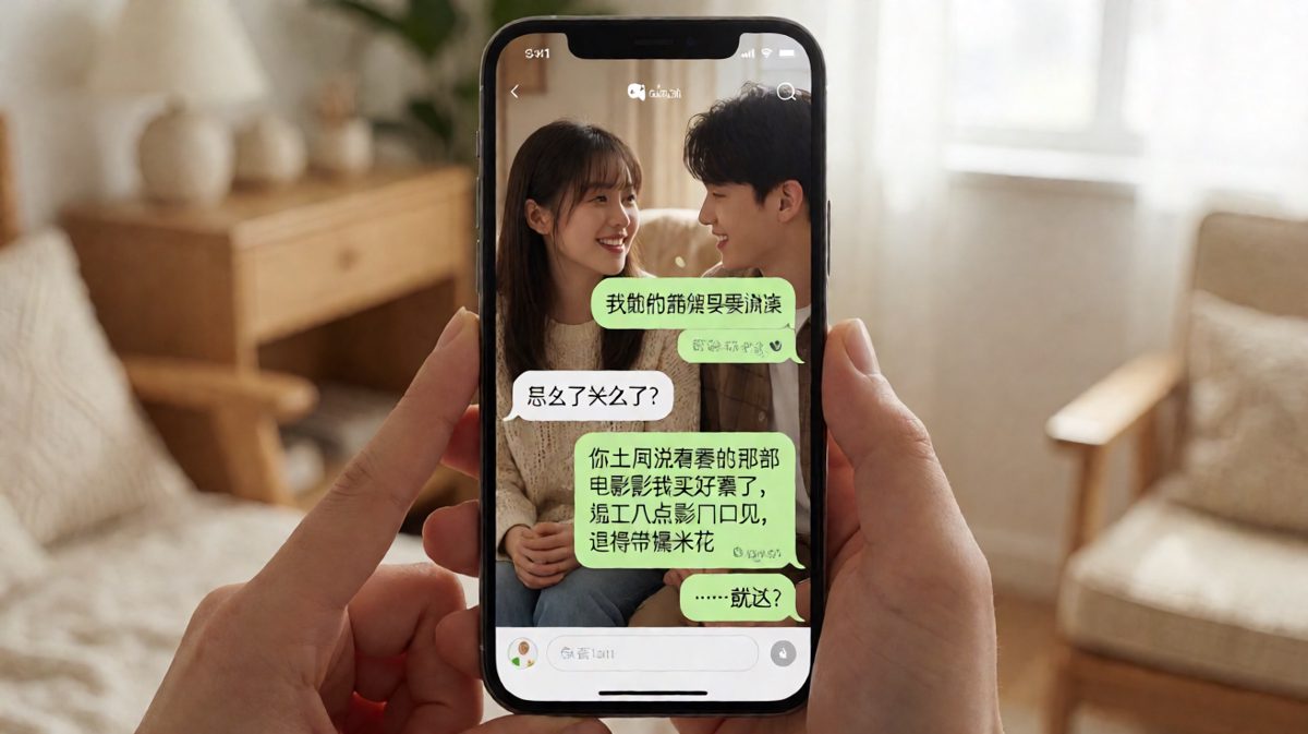 严肃开场后原来是约看电影的日常