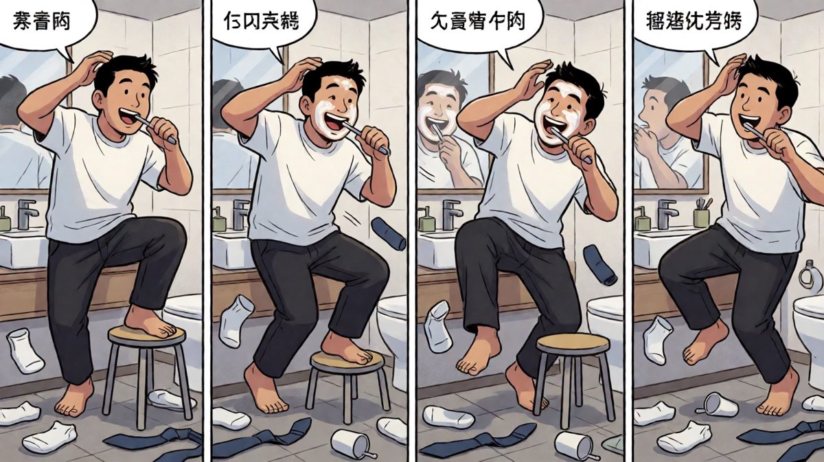 极限洗漱，每一秒都是与时间的赛跑