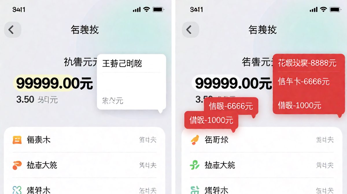 工资到账：我的
工资出账：大家的