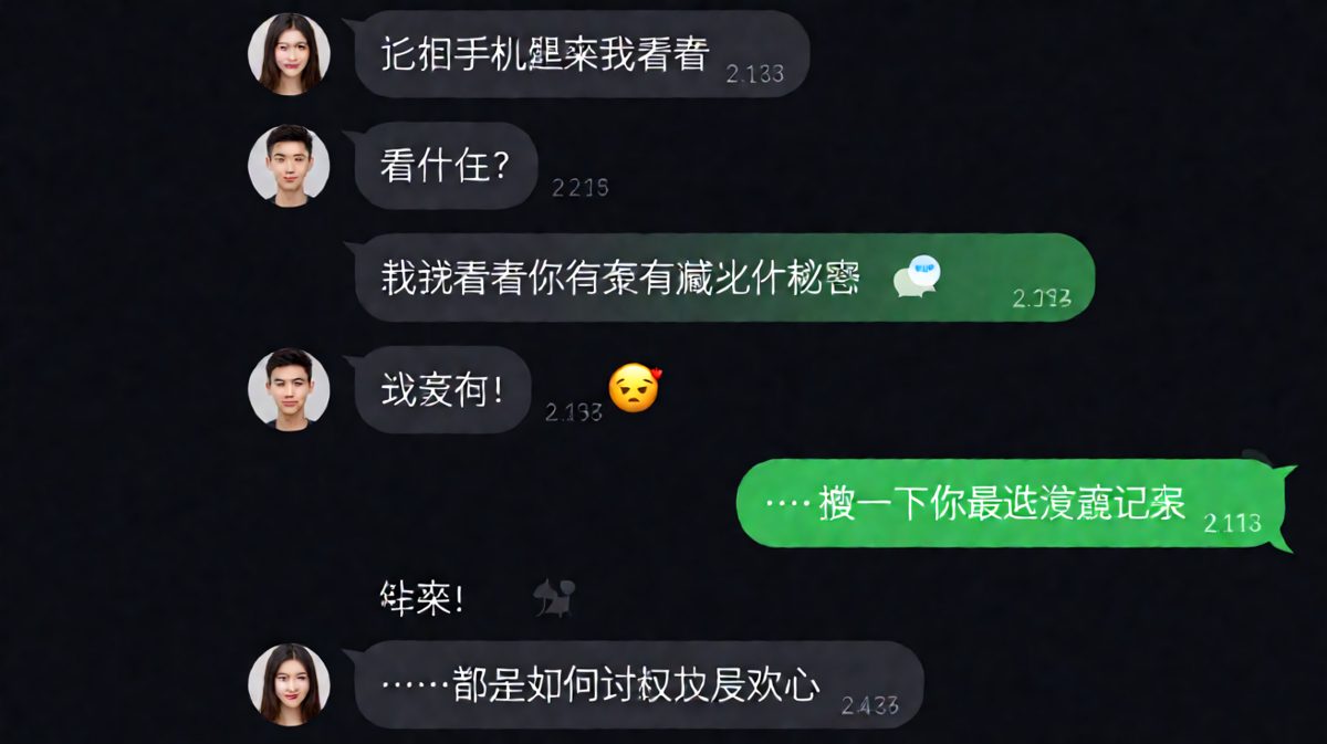 表面要查岗，结果发现是真爱