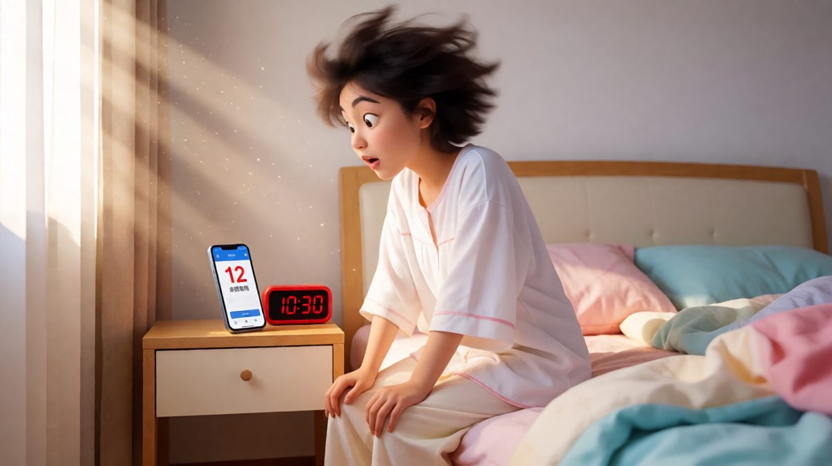 一睁眼——完蛋，老板的电话。