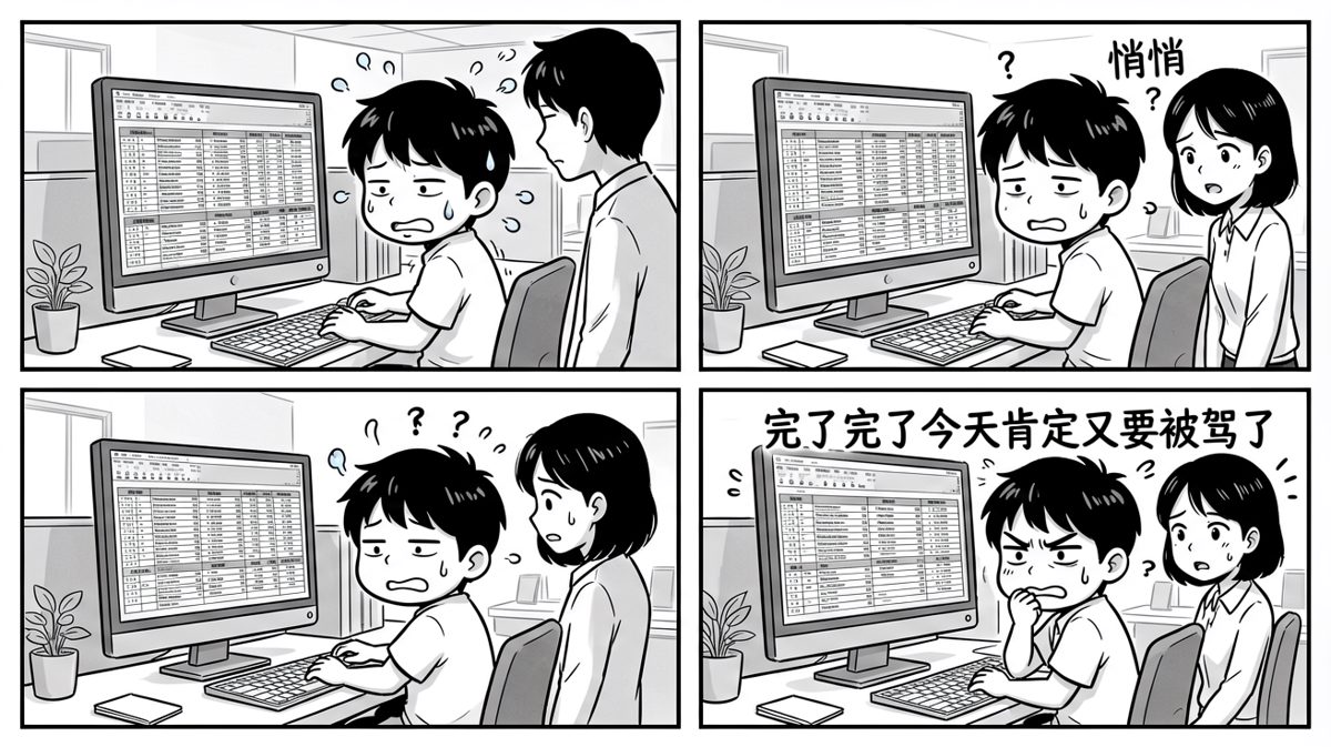 小明缩在工位上等待命运的审判