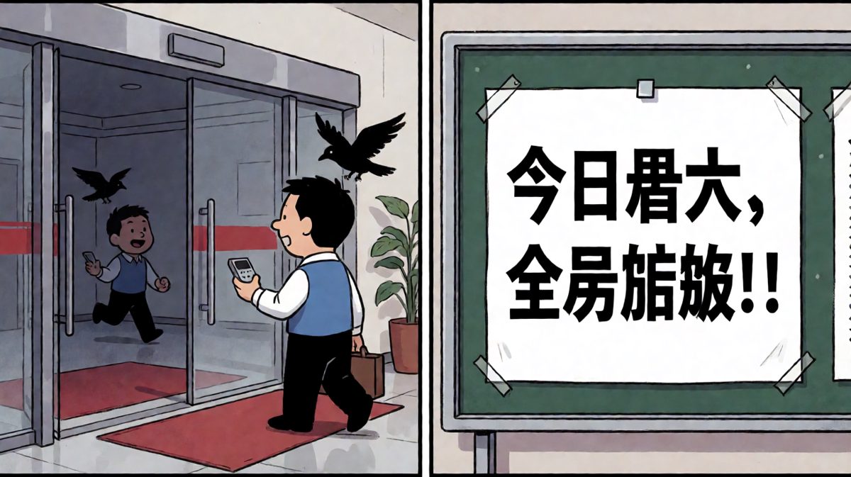 到达公司才发现今天是周末