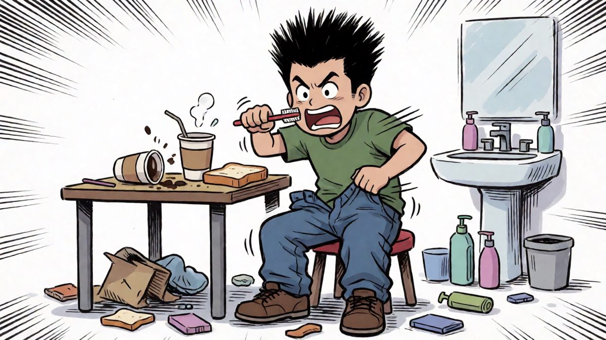 疯狂洗漱换装，时间就是生命