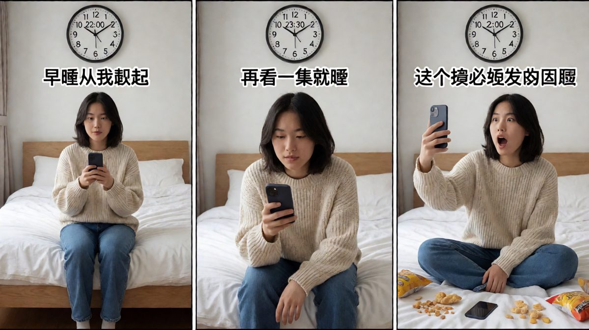 熬夜人的永恒循环：今晚一定早睡（明日复明日）